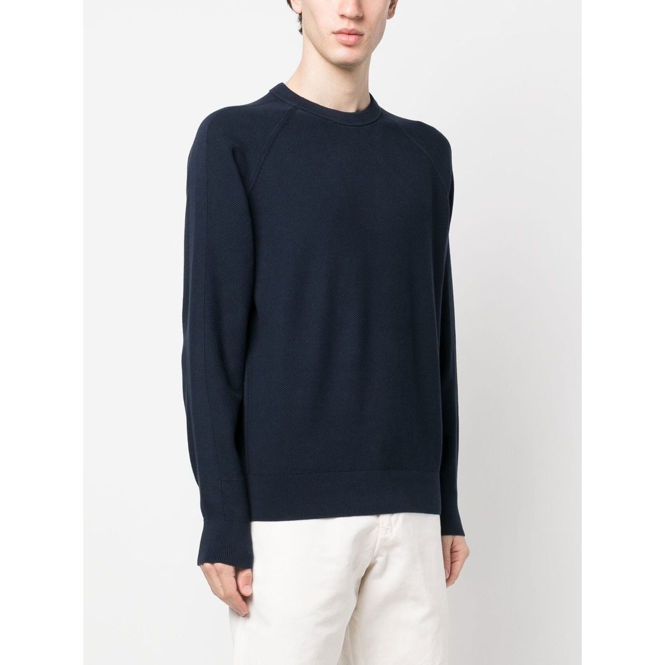 MICHAEL KORS Megztinis vyrams, Mėlyna, Mix stitch cotton crew sweater 2