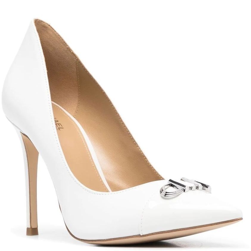 MICHAEL KORS Aukštakulniai moterims, Balta, Parker leather pump  1