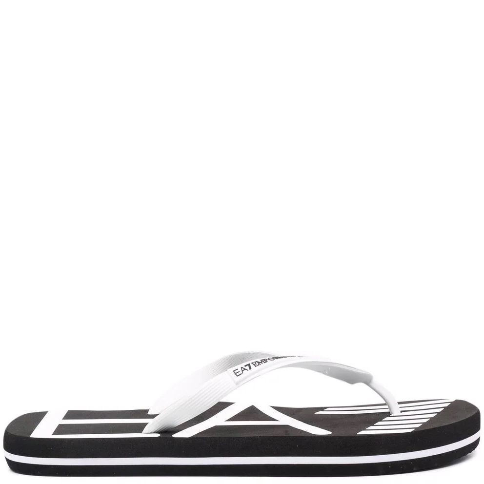 EA7 Pliažo šlepetės per pirštą, Juoda, Shoes beachwear 2