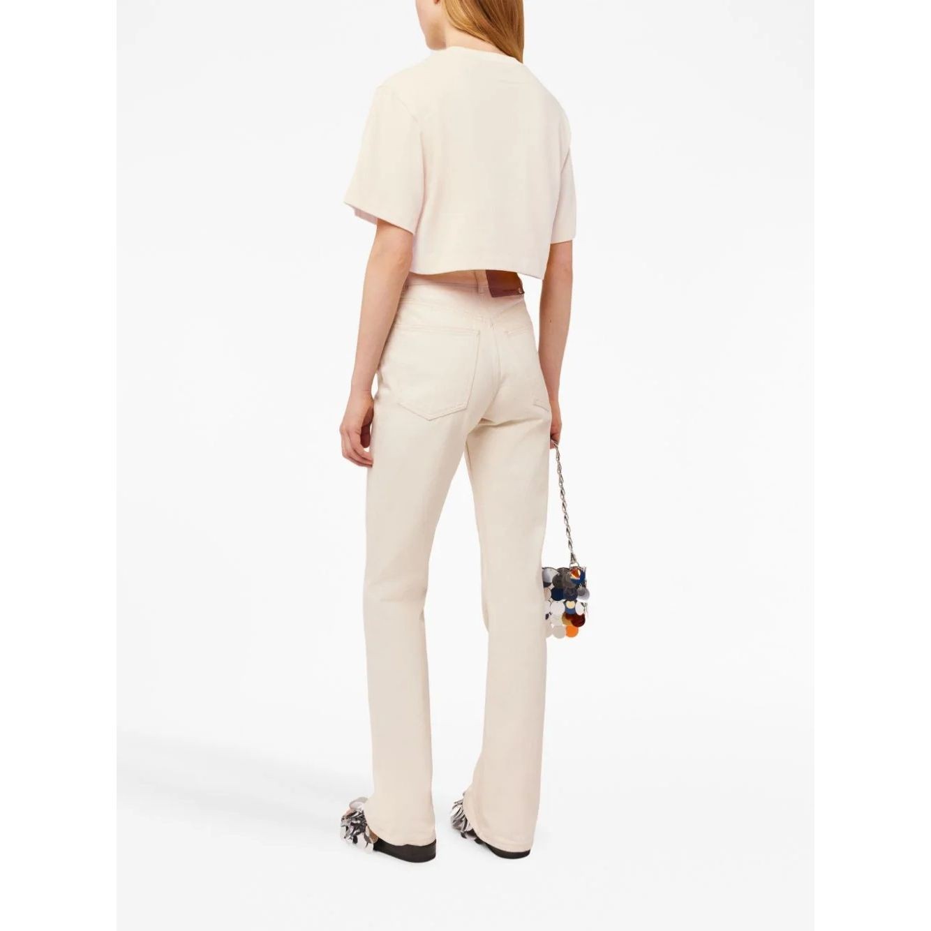 PACO RABANNE Marškinėliai trump. rankovėmis moterims, Kūno, Short sleeve tee with logo 3