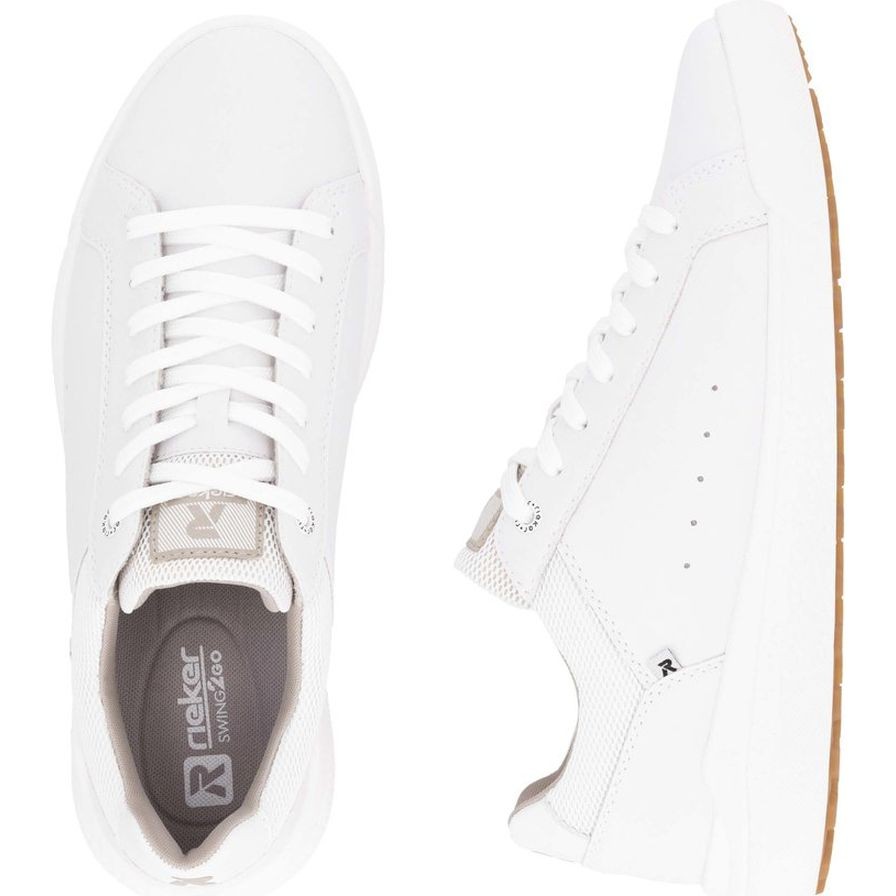 RIEKER Laisvalaikio bateliai vyrams, Balta, Sneakers 8