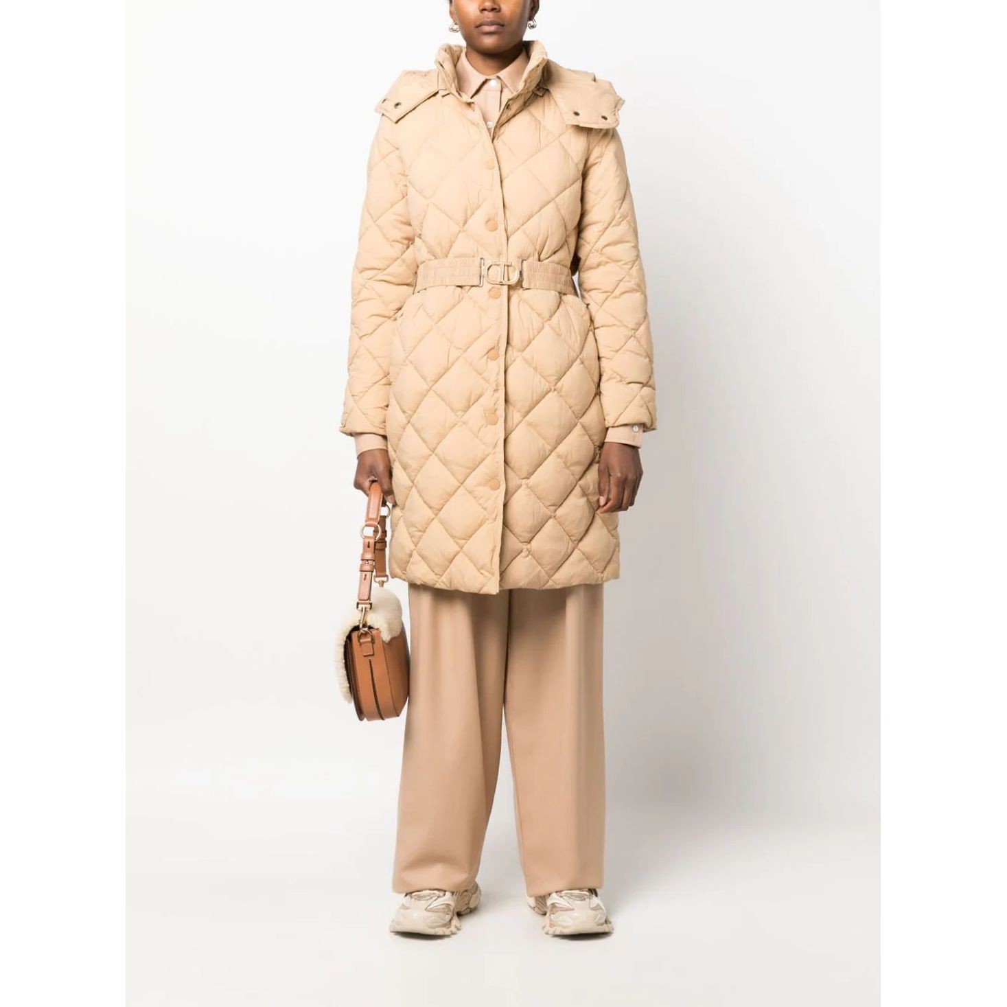 TWINSET Pūkinė striukė moterims, Ruda, Puffed jacket 2