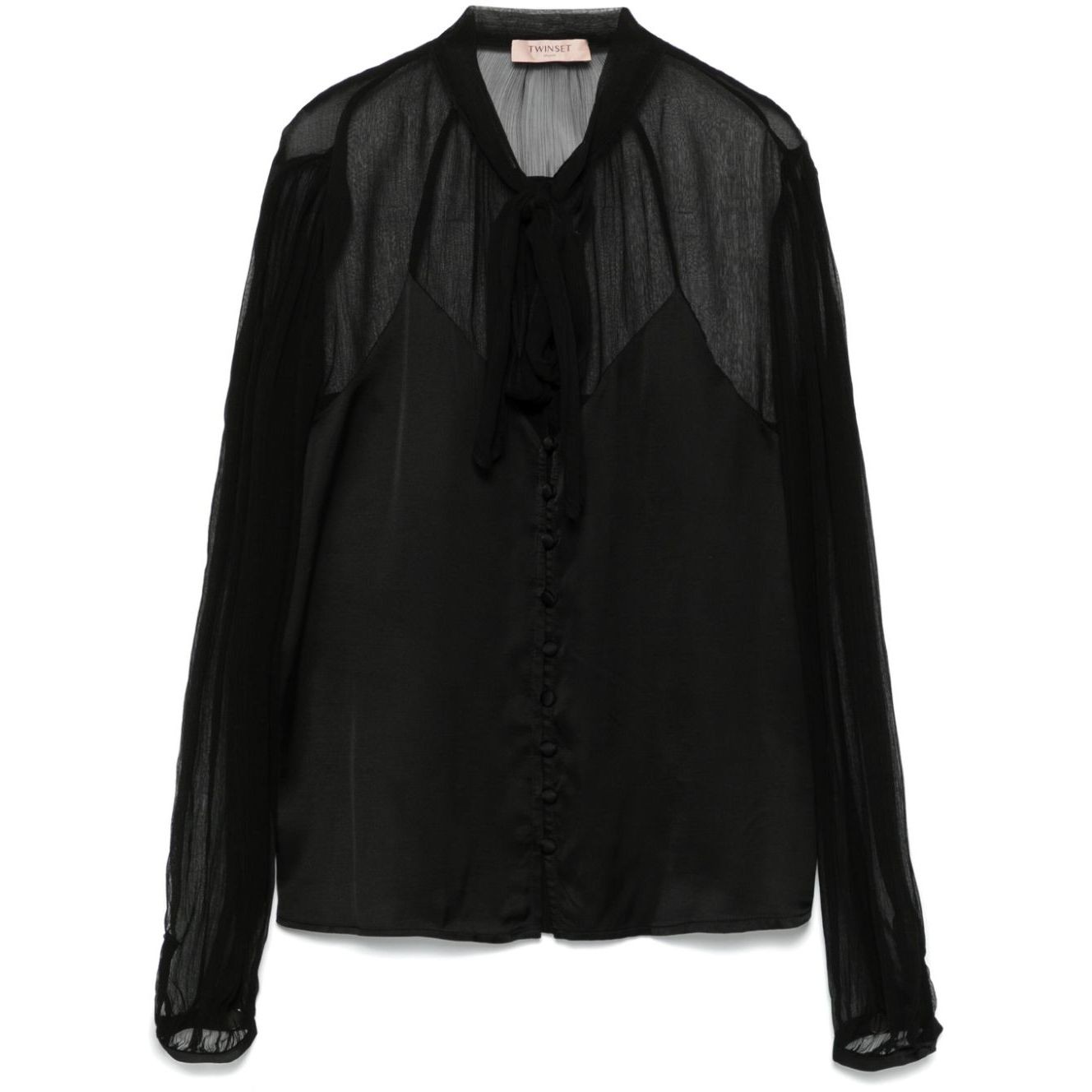 TWINSET Marškiniai ilgomis rankovėmis moterims, Juoda, Shirts