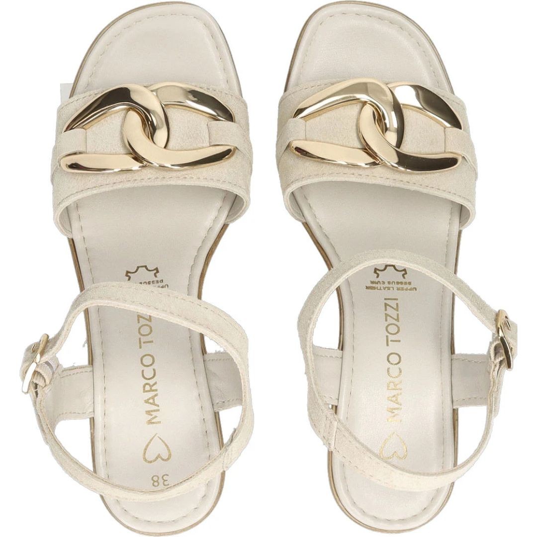 MARCO TOZZI Basutės moterims, Smėlio, SANDALS 4