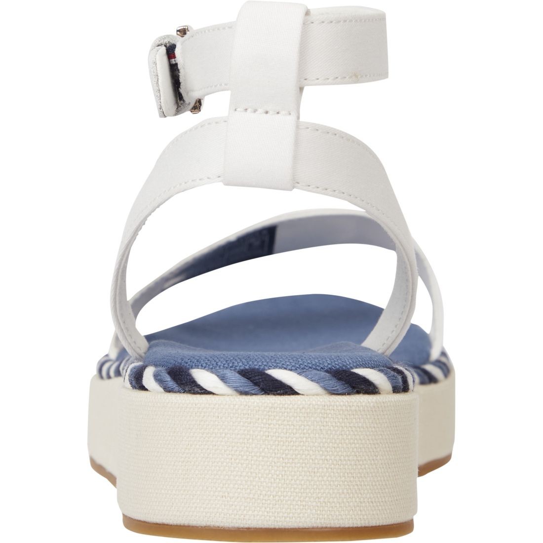 TOMMY HILFIGER Basutės moterims, Balta, Rope flatform sandals 6