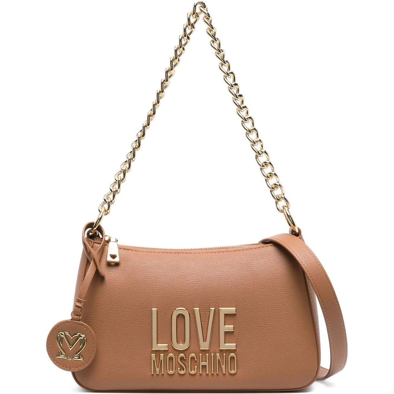 LOVE MOSCHINO Rankinė per petį moterims, Ruda, Top handle shoulder bag 1