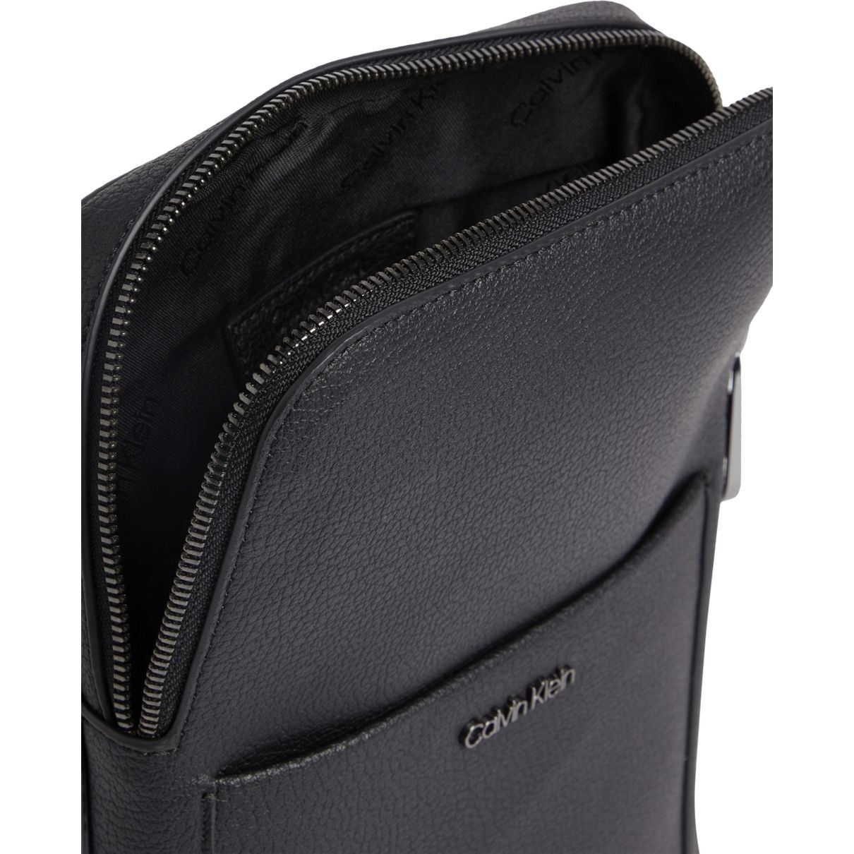 CALVIN KLEIN Rankinė per petį vyrams, Juoda, Diagonal flatpa crossbody 3