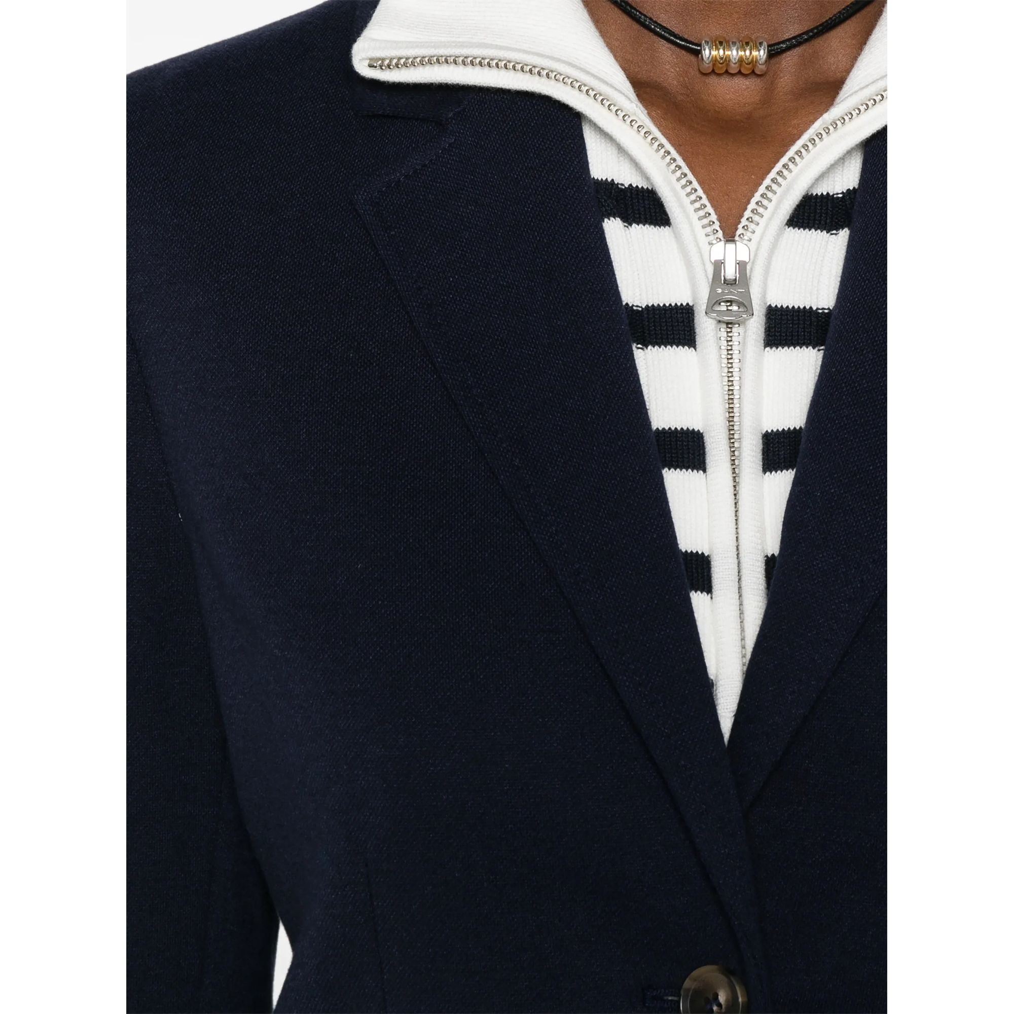 GANT Švarkas moterims, Mėlyna, Slim pique blazer 5