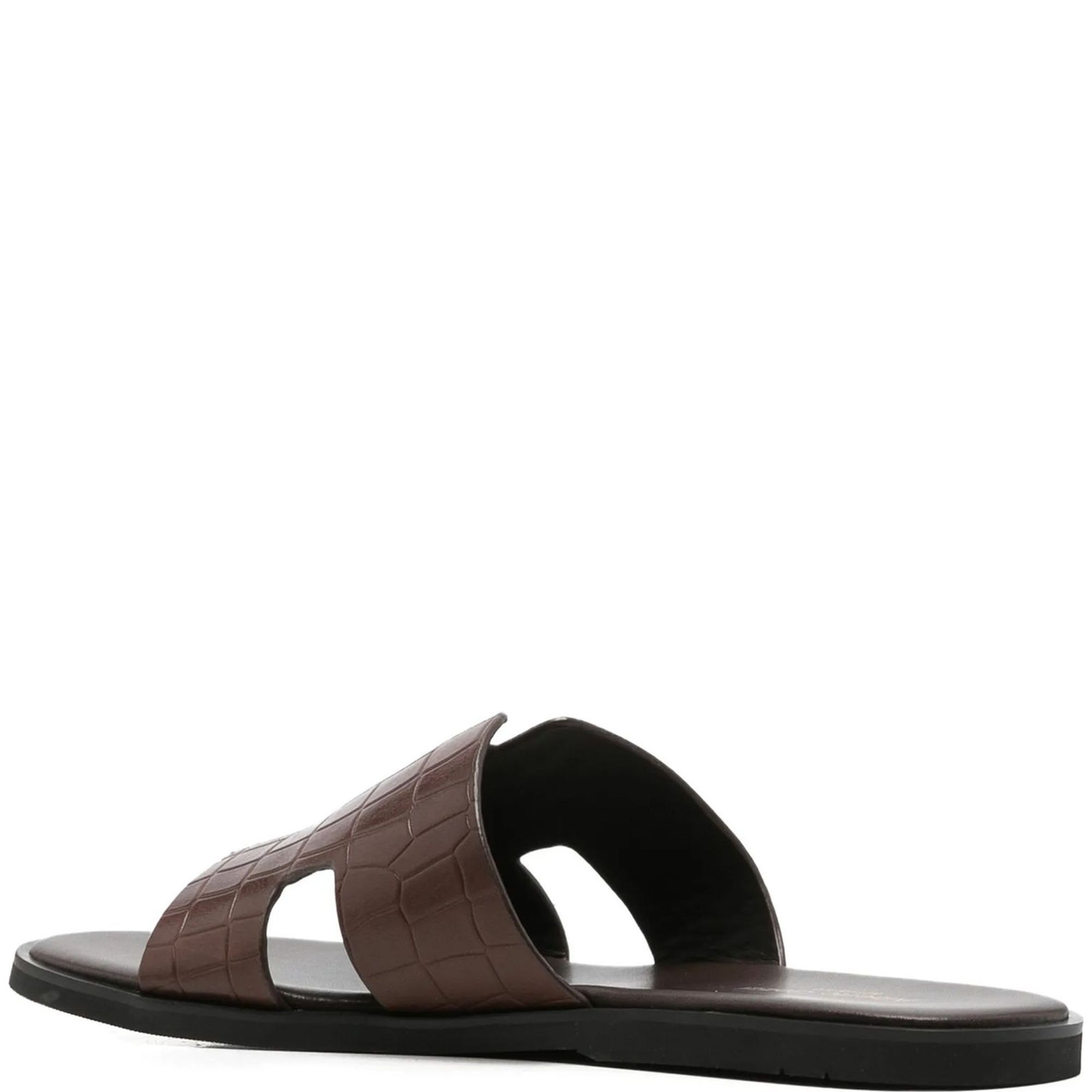 ALBERTO GOZZI Šlepetės vyrams, Ruda, Slippers 3