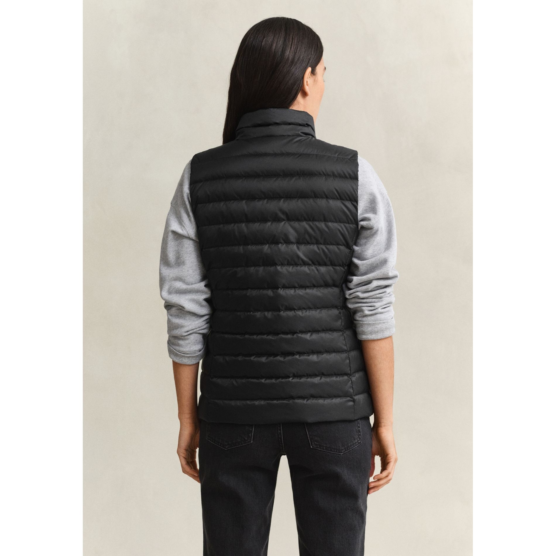 GANT Pūkinė liemenė moterims, Juoda, Light down vest 3