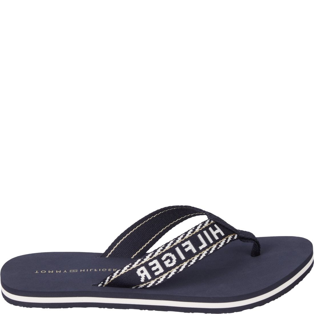 TOMMY HILFIGER Šlepetės moterims, Mėlyna, Webbing sandal 1