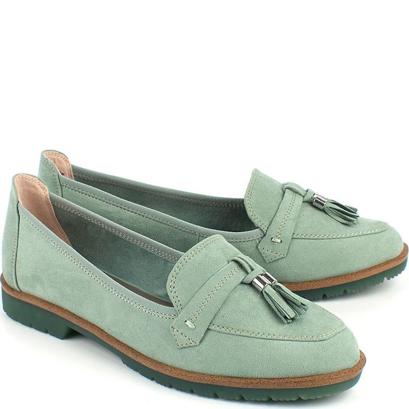 MARCO TOZZI Loaferiai moterims, Žalia, LOAFERS 2
