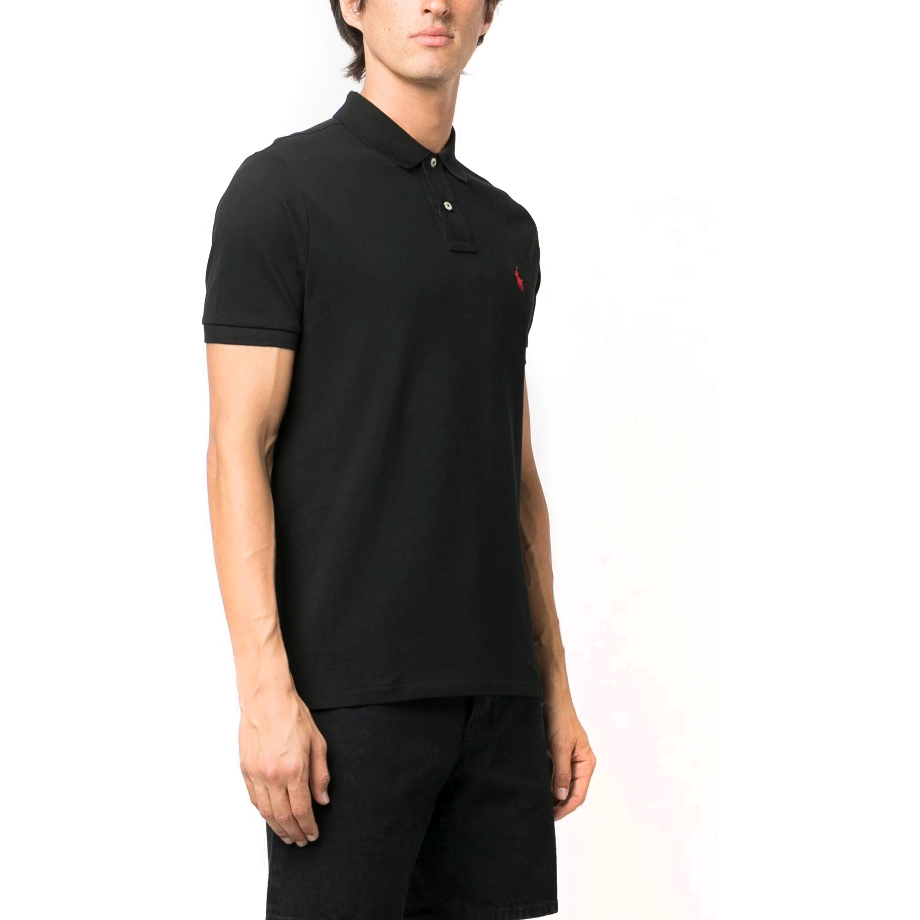 POLO RALPH LAUREN Polo marškiniai trumpos rank. vyrams, Juoda, Short sleeve polo 2