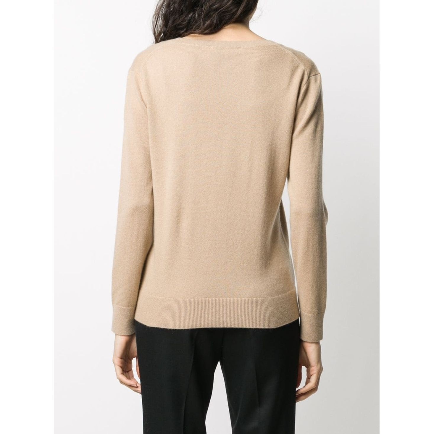 VINCE Megztinis moterims, Ruda, Weekend v-neck sweater 3