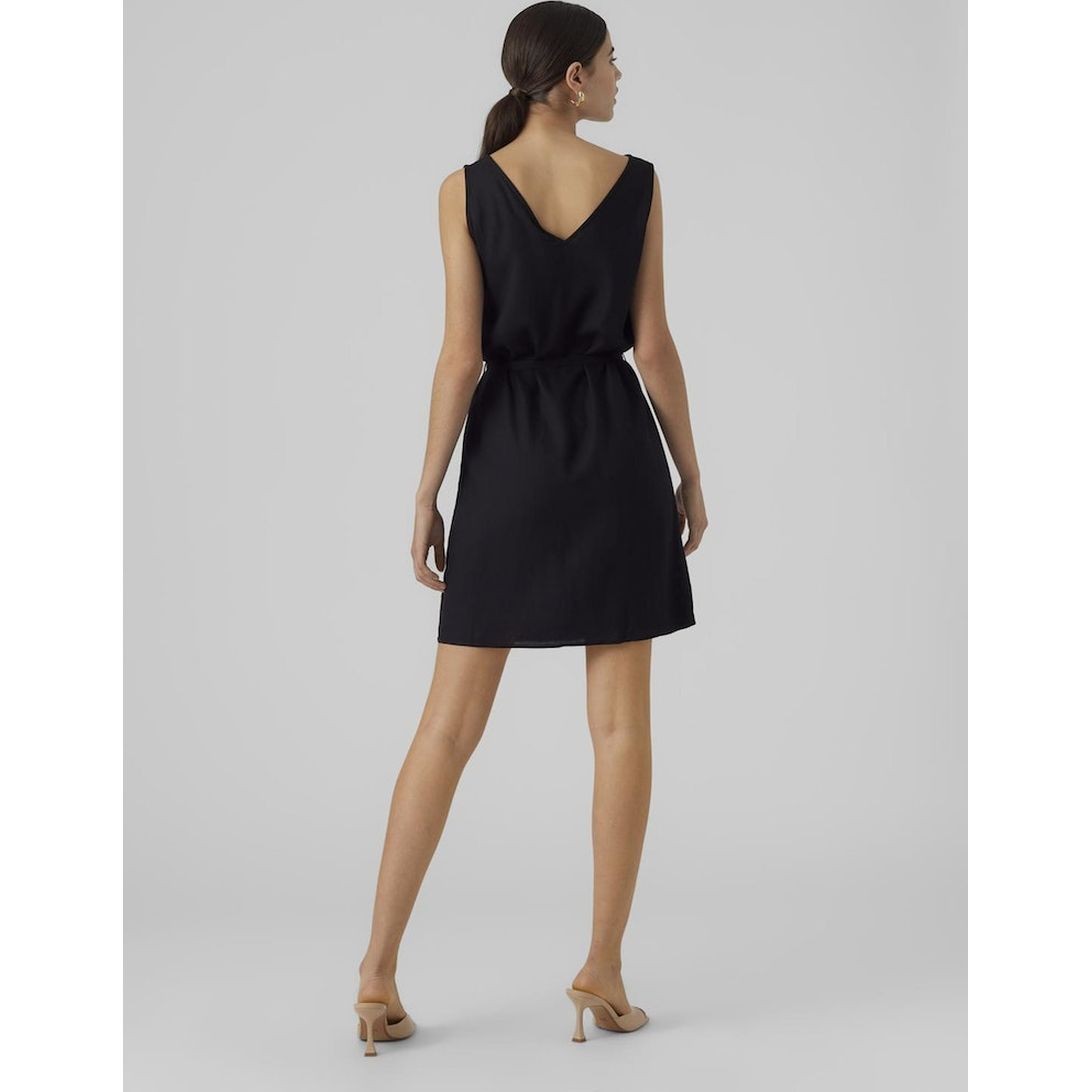 VERO MODA Mini suknelė moterims, Juoda, VMBUMPY SL SHORT DRE 3