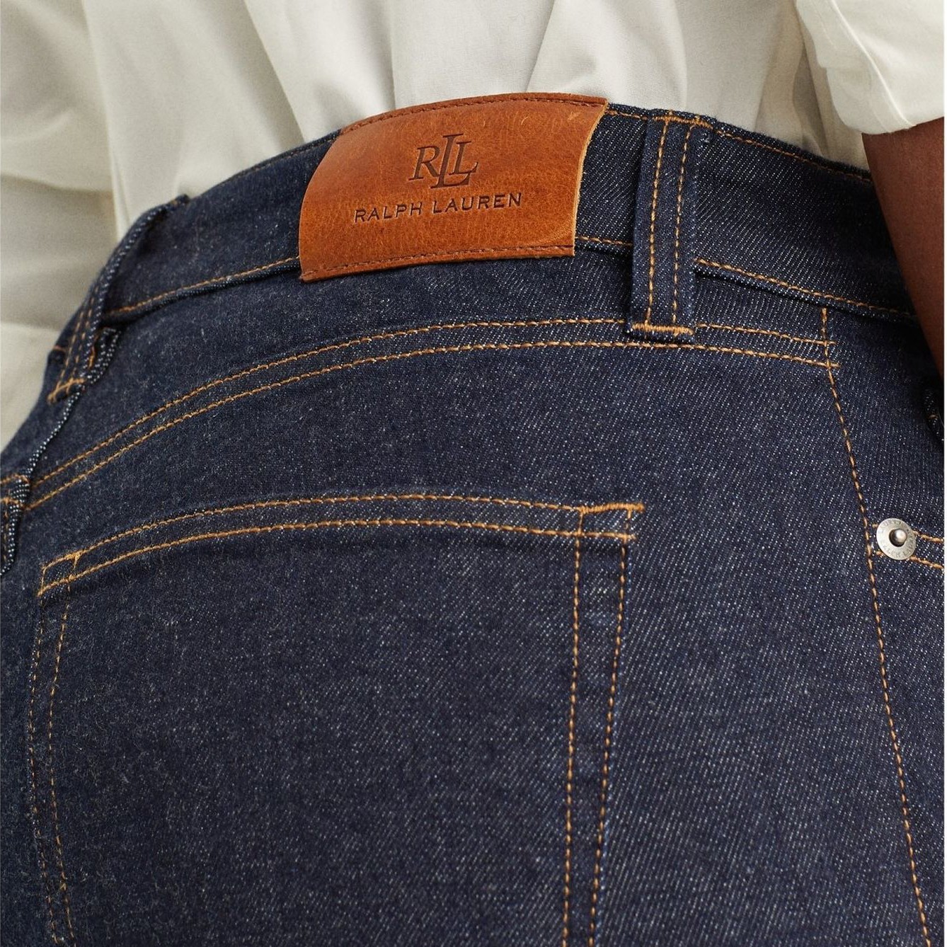 LAUREN RALPH LAUREN Aptempti džinsai moterims, Mėlyna, Hi rs sk ank 5 pocket denim 4