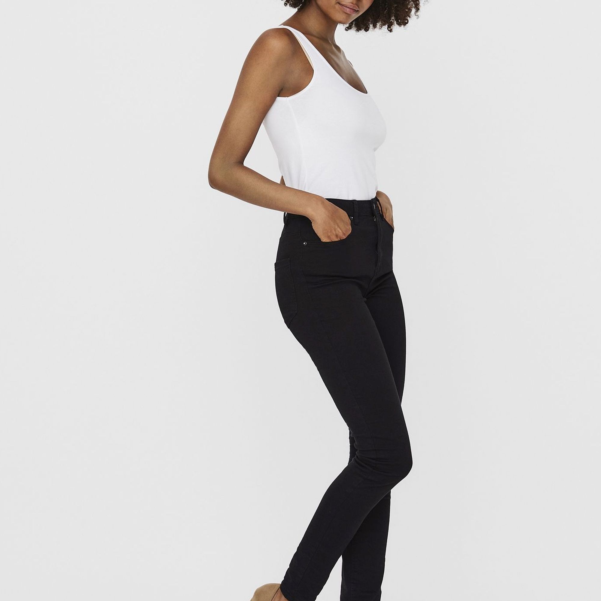 VERO MODA Marškinėliai moterims, Balta, VMMAXI MY SOFT LONG 4