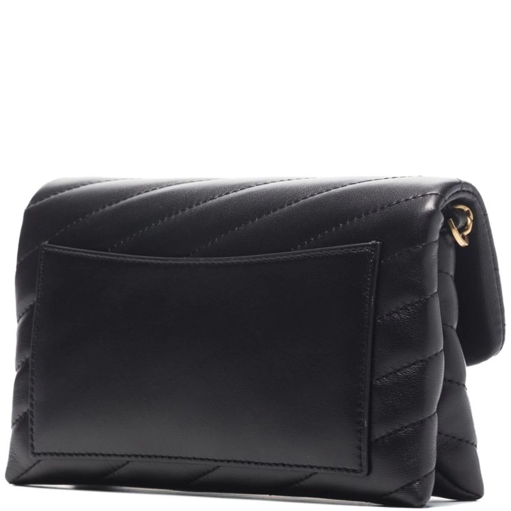TORY BURCH Piniginė moterims, Juoda, Kira chevron chain wallet 2