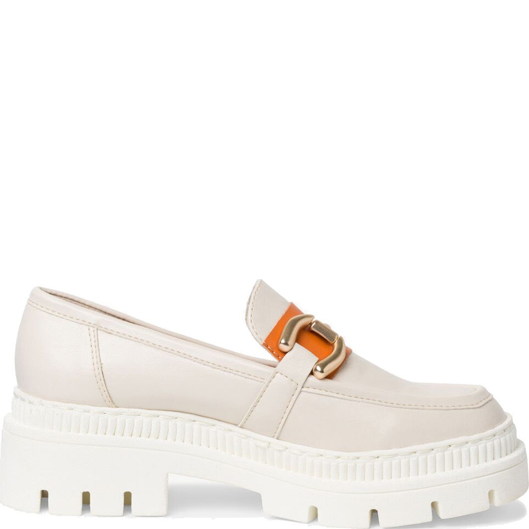 MARCO TOZZI Loaferiai moterims, Smėlio, LOAFERS 3