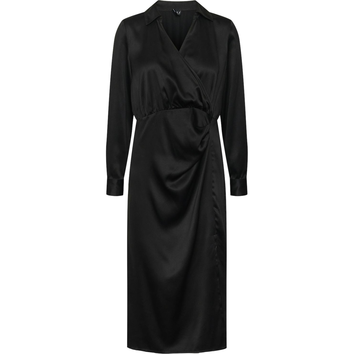 VERO MODA Maxi suknelė moterims, Juoda, VMKLEO LS CALF SHIRT 1