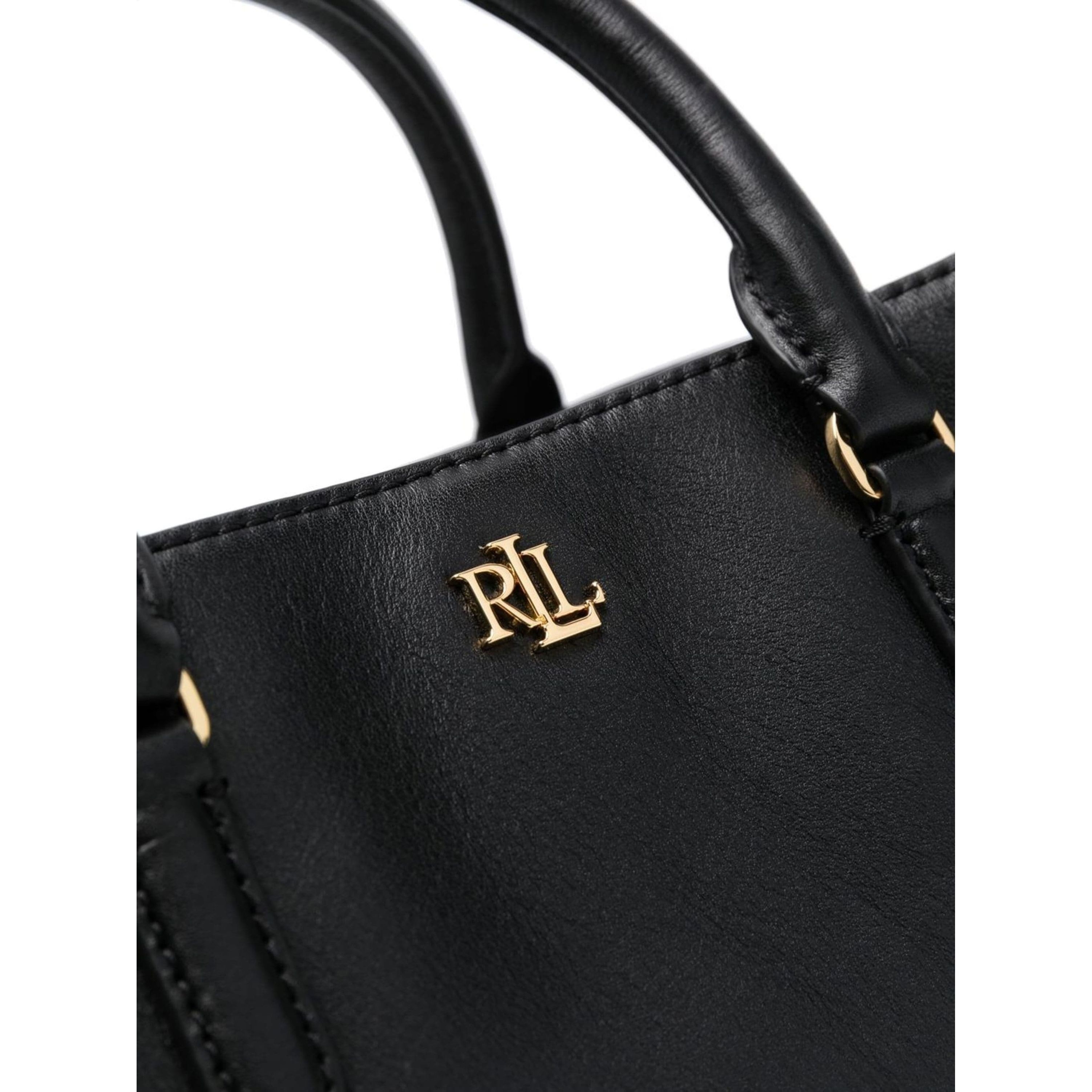 LAUREN RALPH LAUREN Pirkinių krepšys moterims, Juoda, Mary medium satchel bag 3