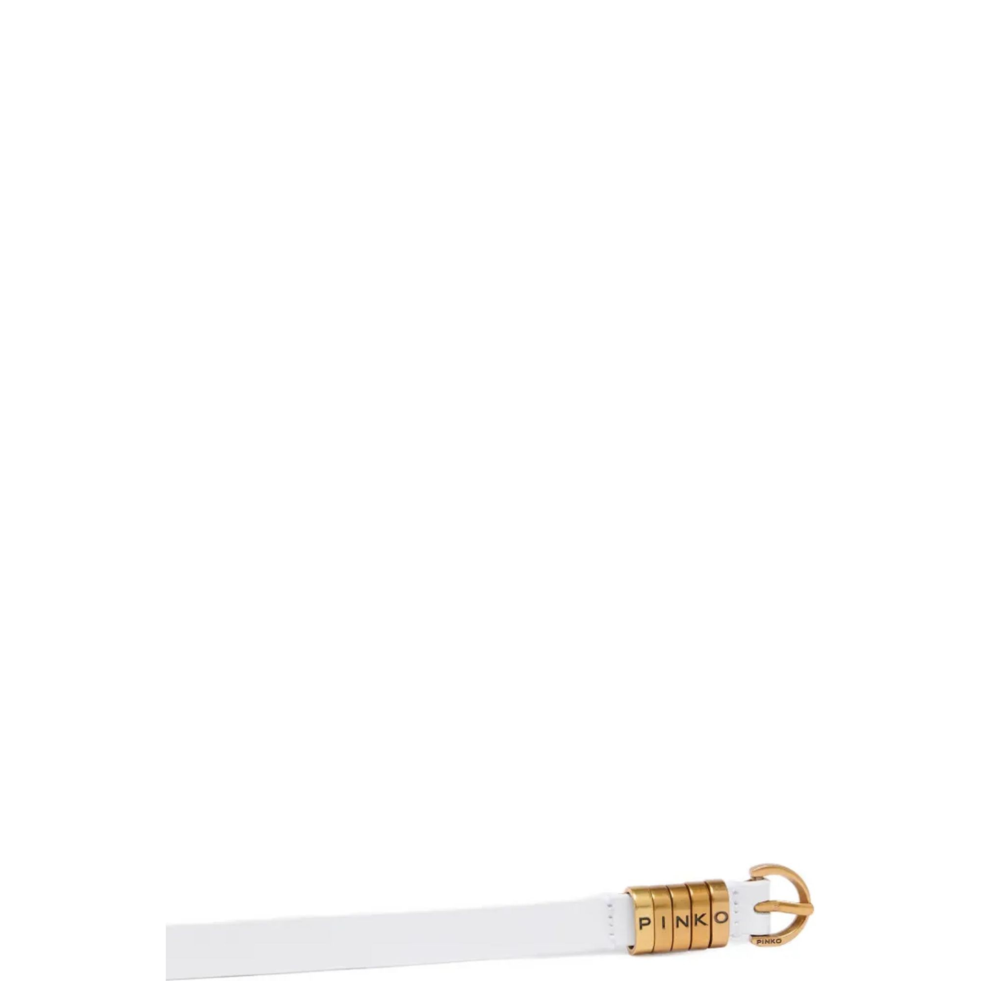 PINKO Diržas moterims, Balta, Saddle belt h1,2.low vitello 4
