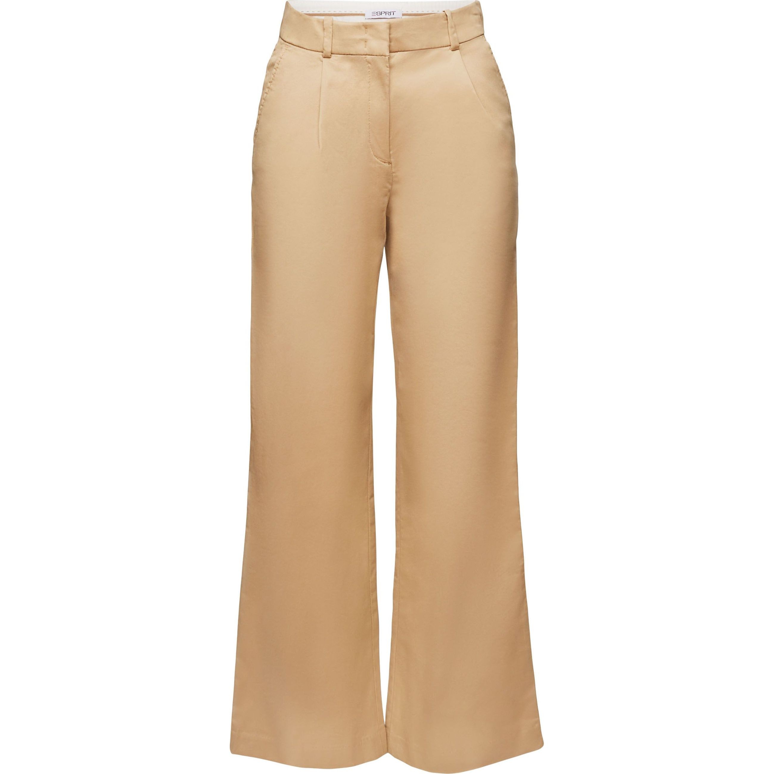 ESPRIT Kelnės moterims, Smėlio, iconic chino pants 1
