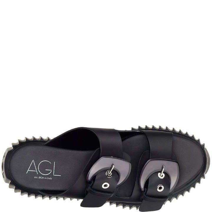 AGL Šlepetės moterims, Juoda, Agatha slippers, leo642071pqko0371013 4