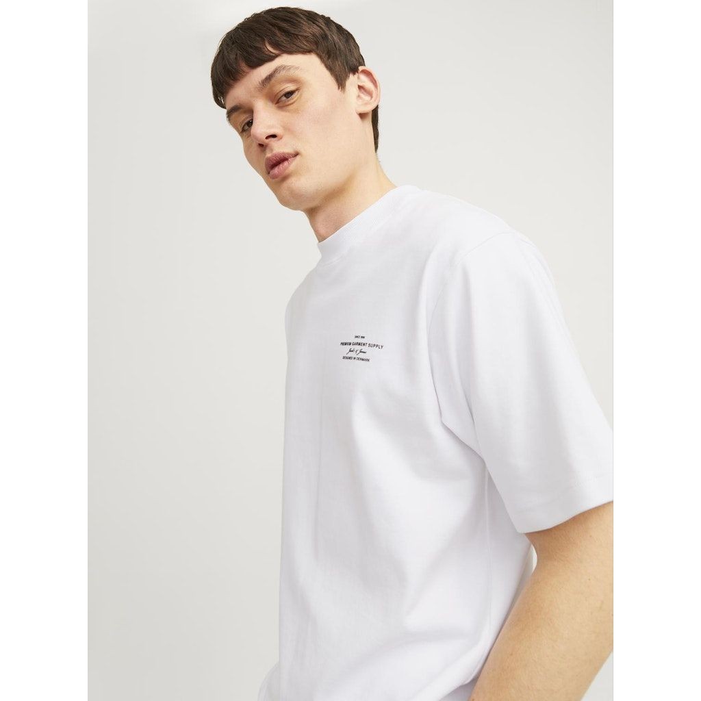 JACK & JONES Marškinėliai vyrams, Balta, Chad branding 4