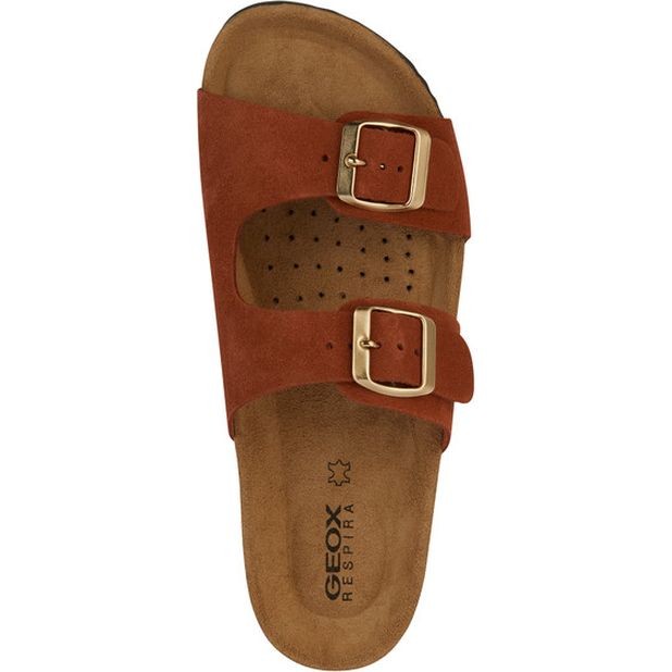 GEOX Šlepetės moterims, Ruda, Brionia sandals 5