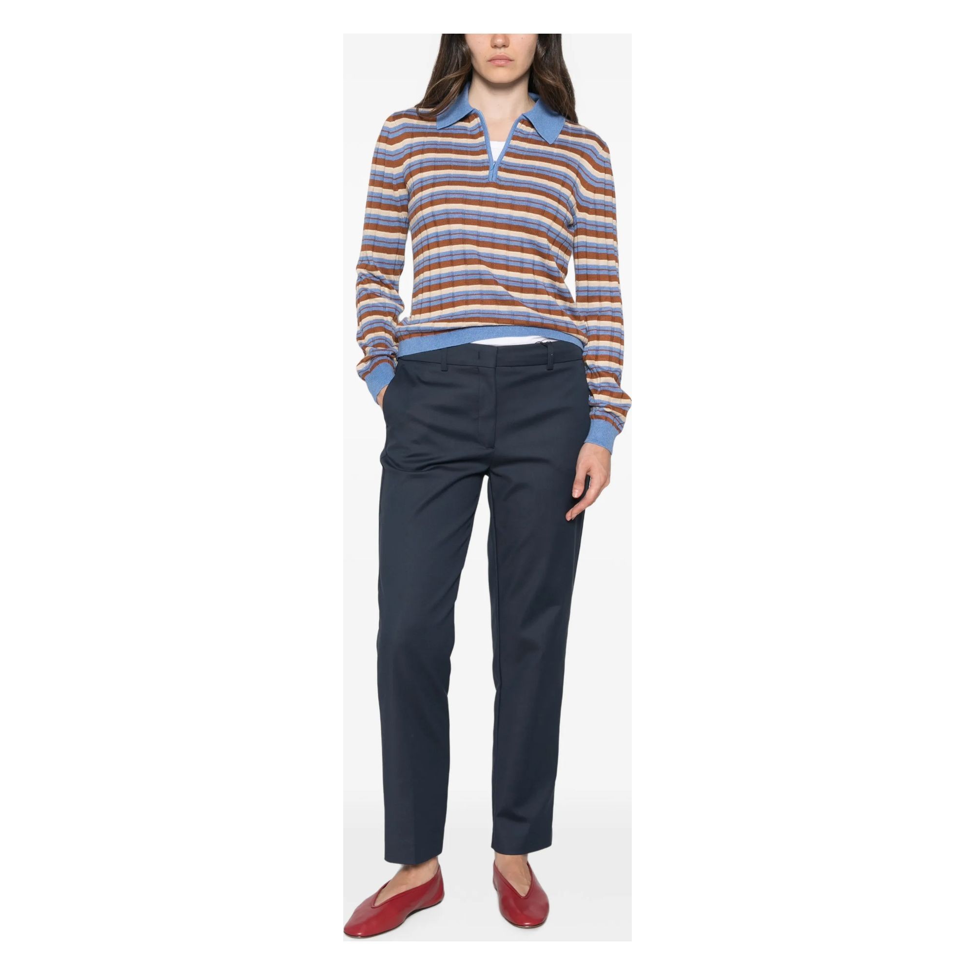 ANDIATA Kelnės moterims, Mėlyna, Pants 2
