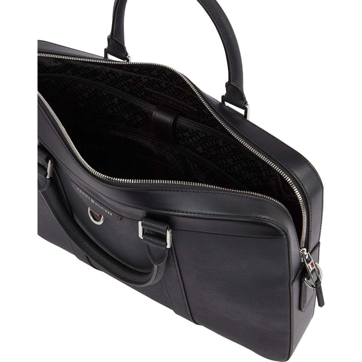 TOMMY HILFIGER Dėklas kompiuteriui vyrams, Juoda, Structured laptop bag 5