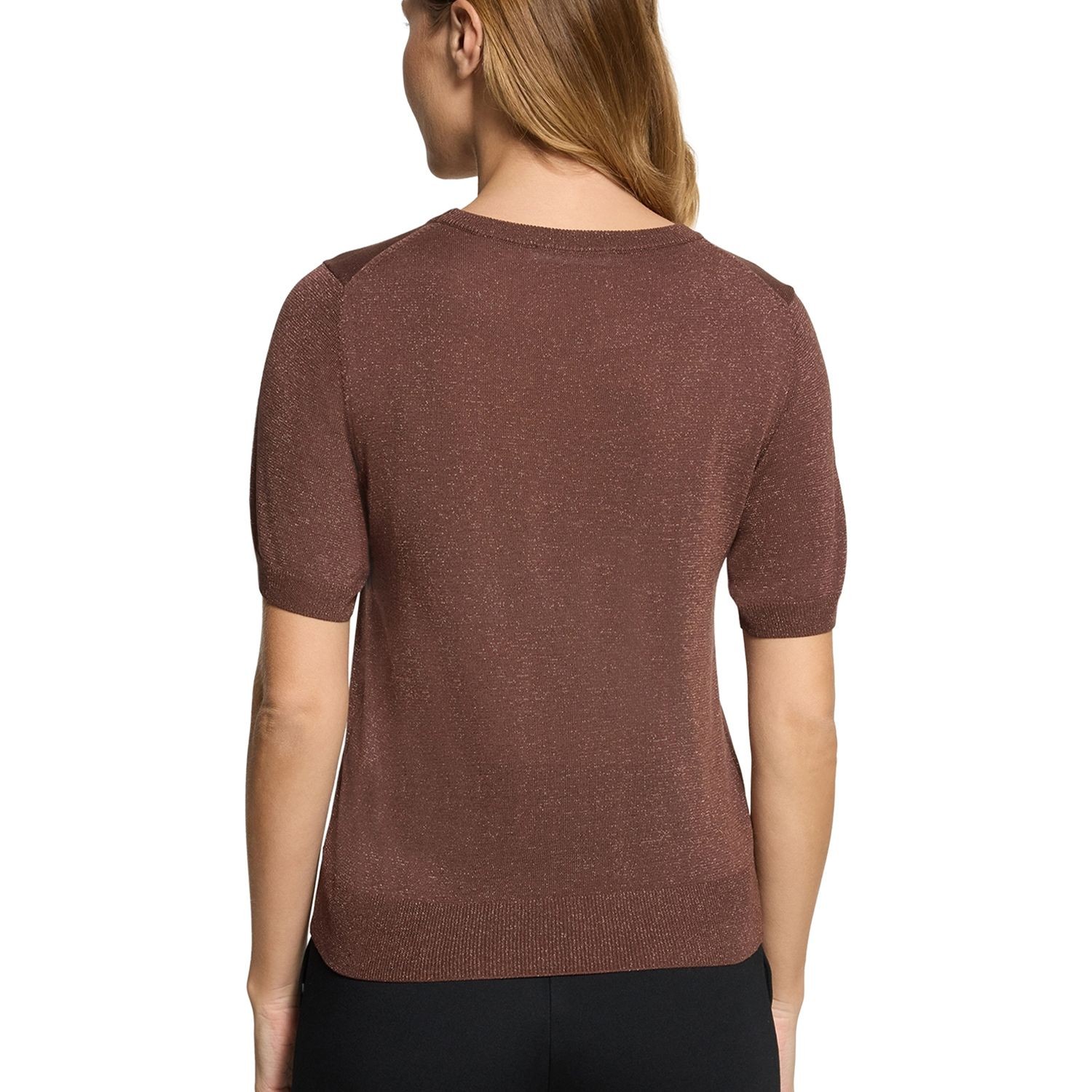BETTY & CO Megzta palaidinė moterims, Ruda, Short-sleeved knit sweater 3
