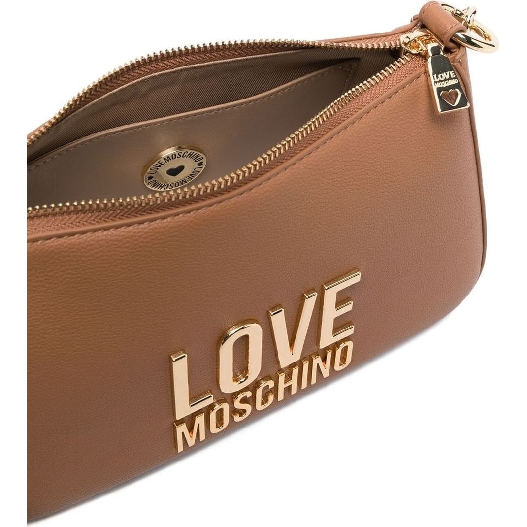 LOVE MOSCHINO Rankinė per petį moterims, Ruda, Top handle shoulder bag 4