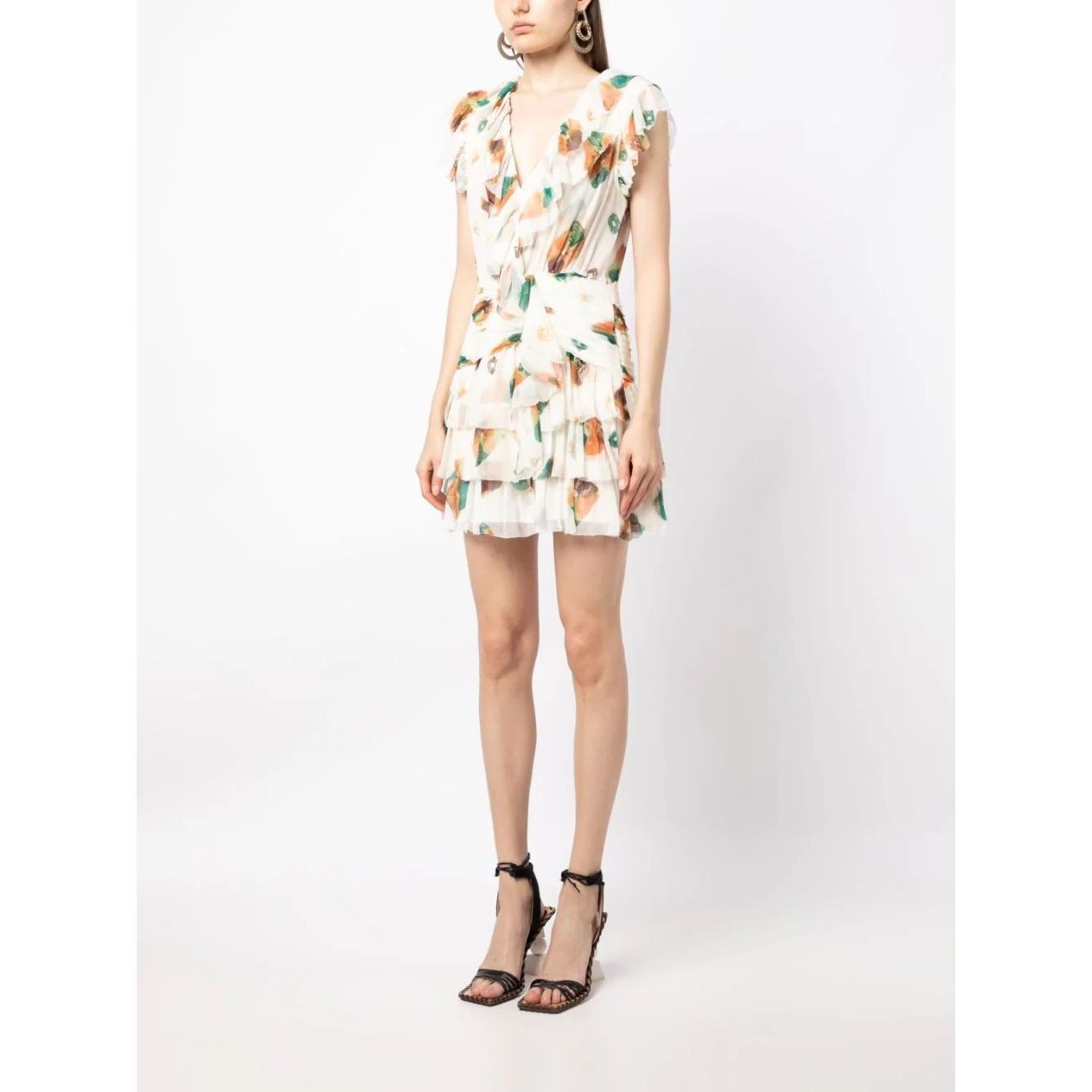 ULLA JOHNSON Mini suknelė moterims, Balta, Zina Dress 2