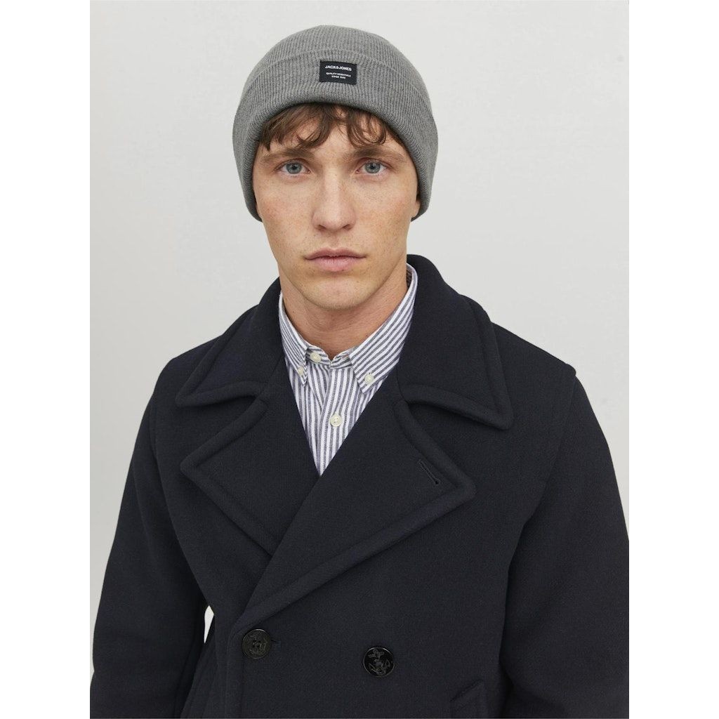 JACK & JONES Skrybėlė vyrams, Pilka, JACDNA BEANIE NOOS 3