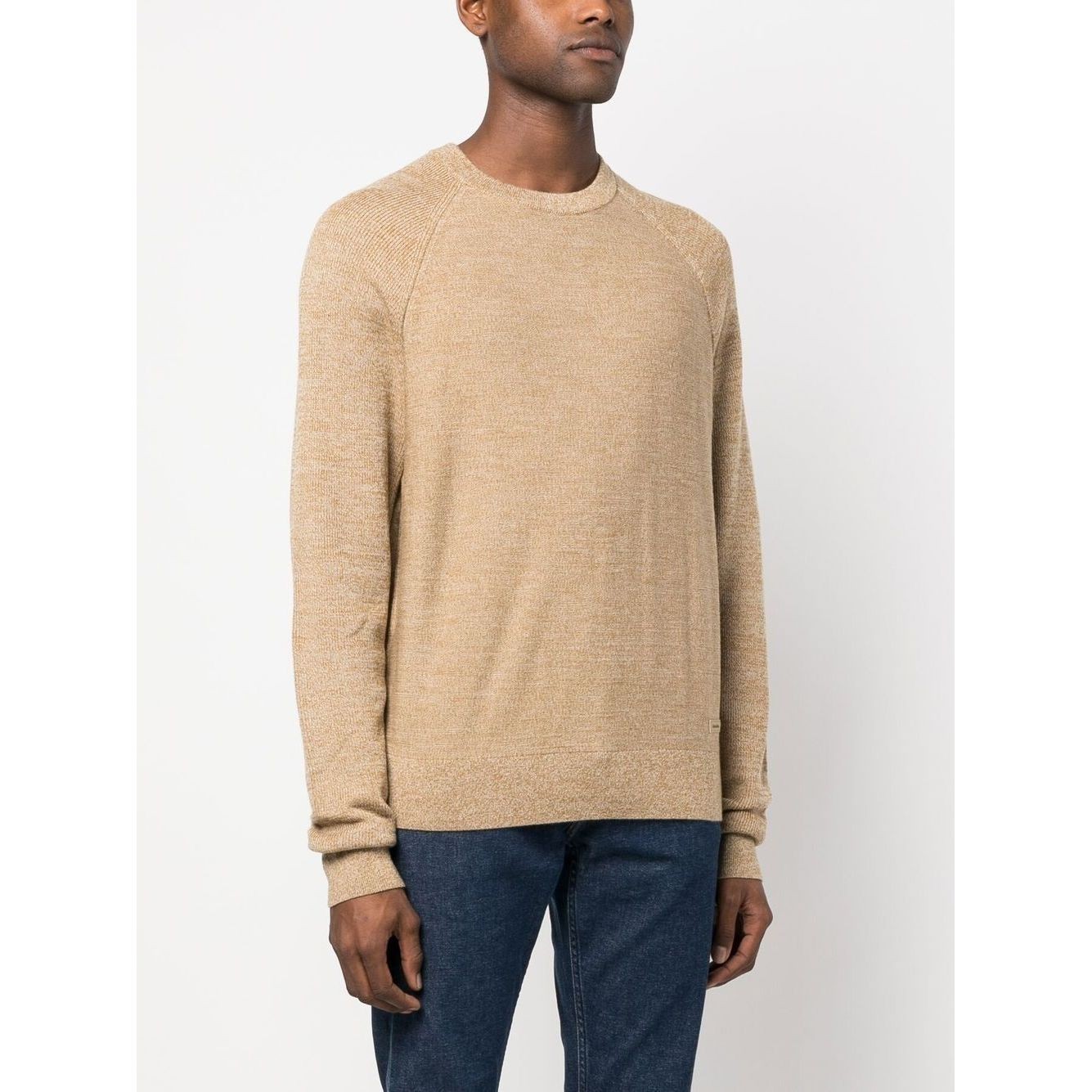CALVIN KLEIN Megztinis vyrams, Kūno, Superior wool mouline sweater 3