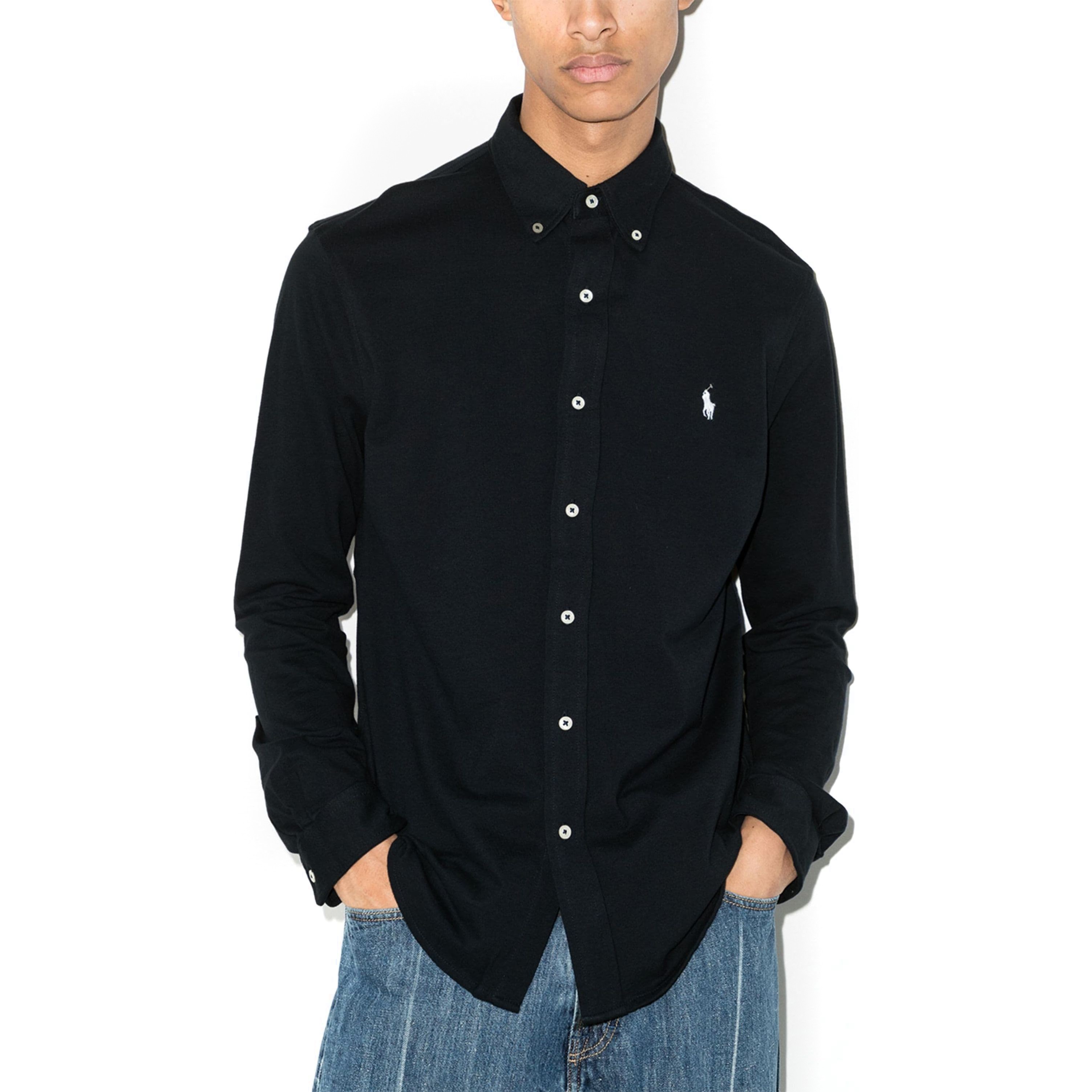 POLO RALPH LAUREN Marškiniai ilgomis rankovėmis vyrams, Mėlyna, Long sleeve knit 2