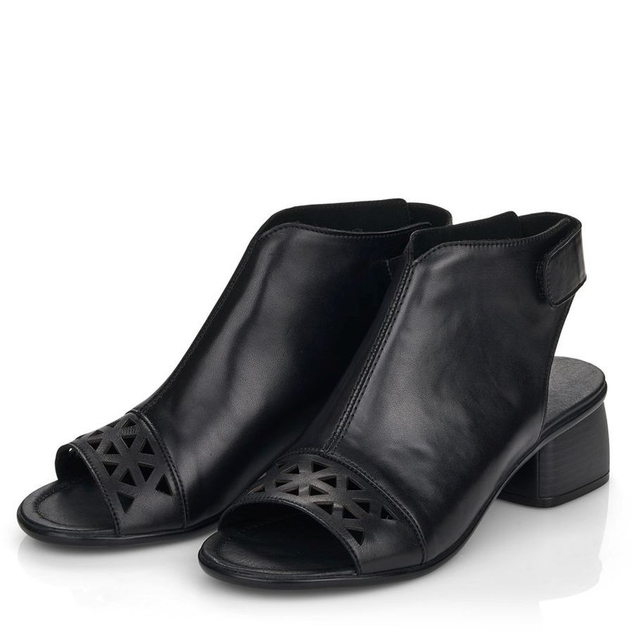 REMONTE Basutės moterims, Juoda, SANDALS 9