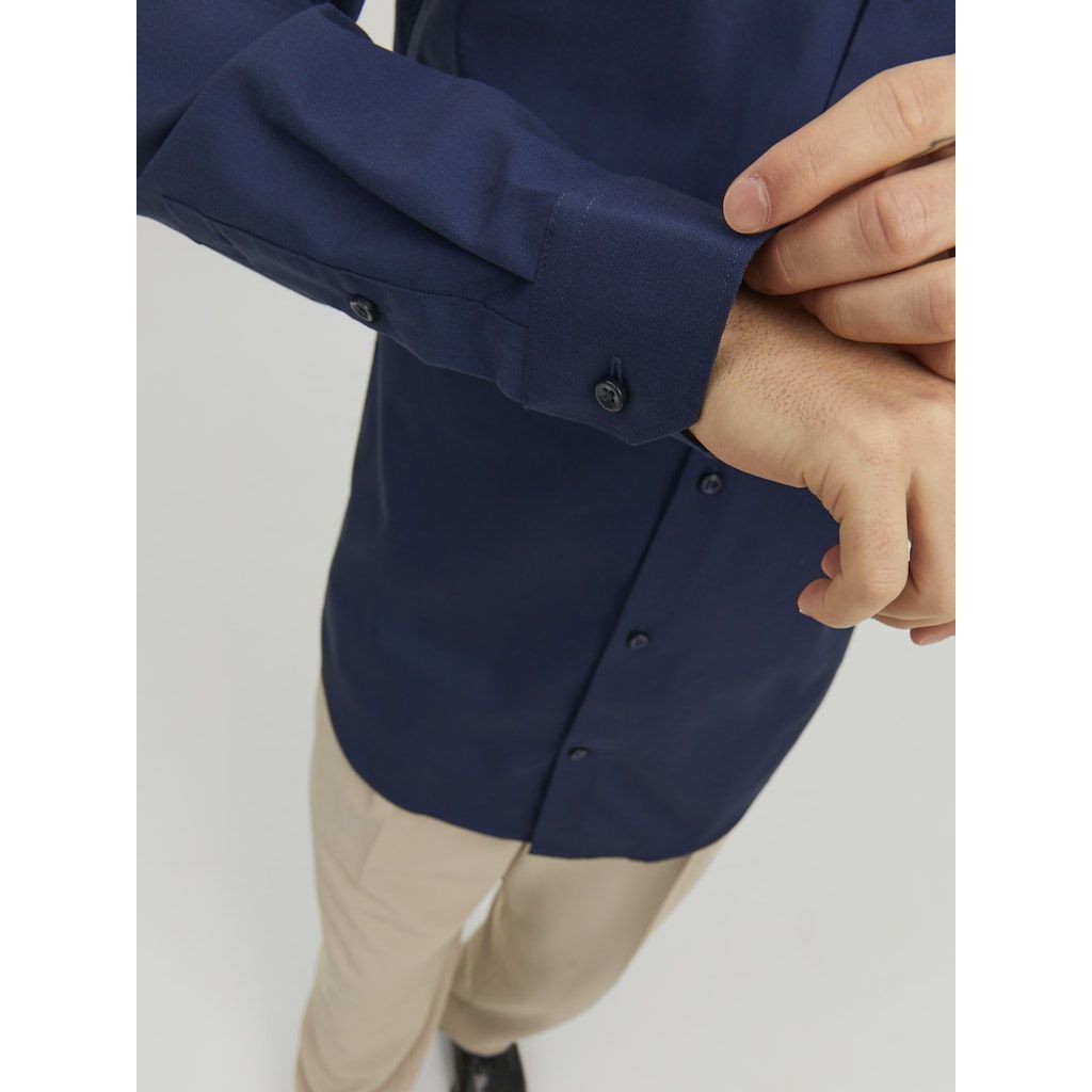 JACK & JONES Marškiniai vyrams, Mėlyna, JPRBLAPARKER SHIRT L/S 4