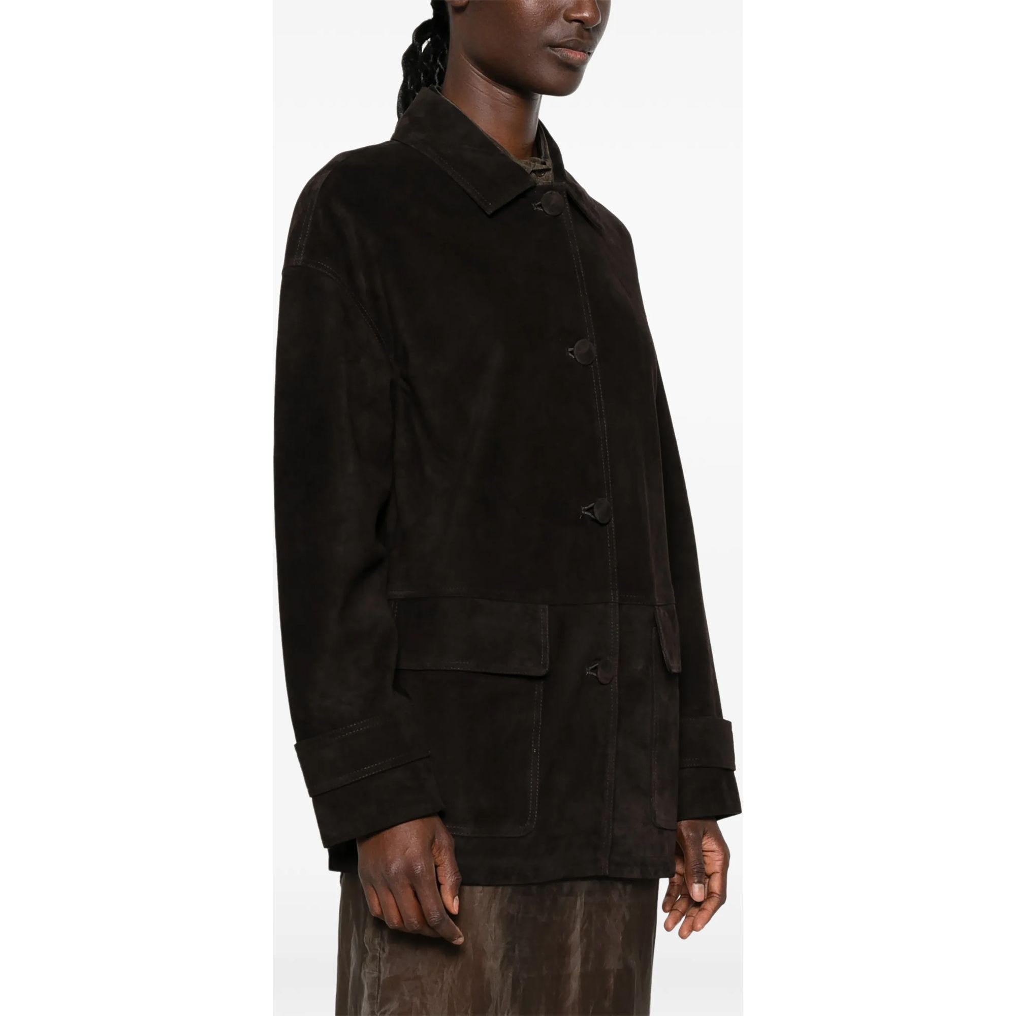 ADRIANNA FERETTI Odinė striukė moterims, Ruda, Leather jacket 3