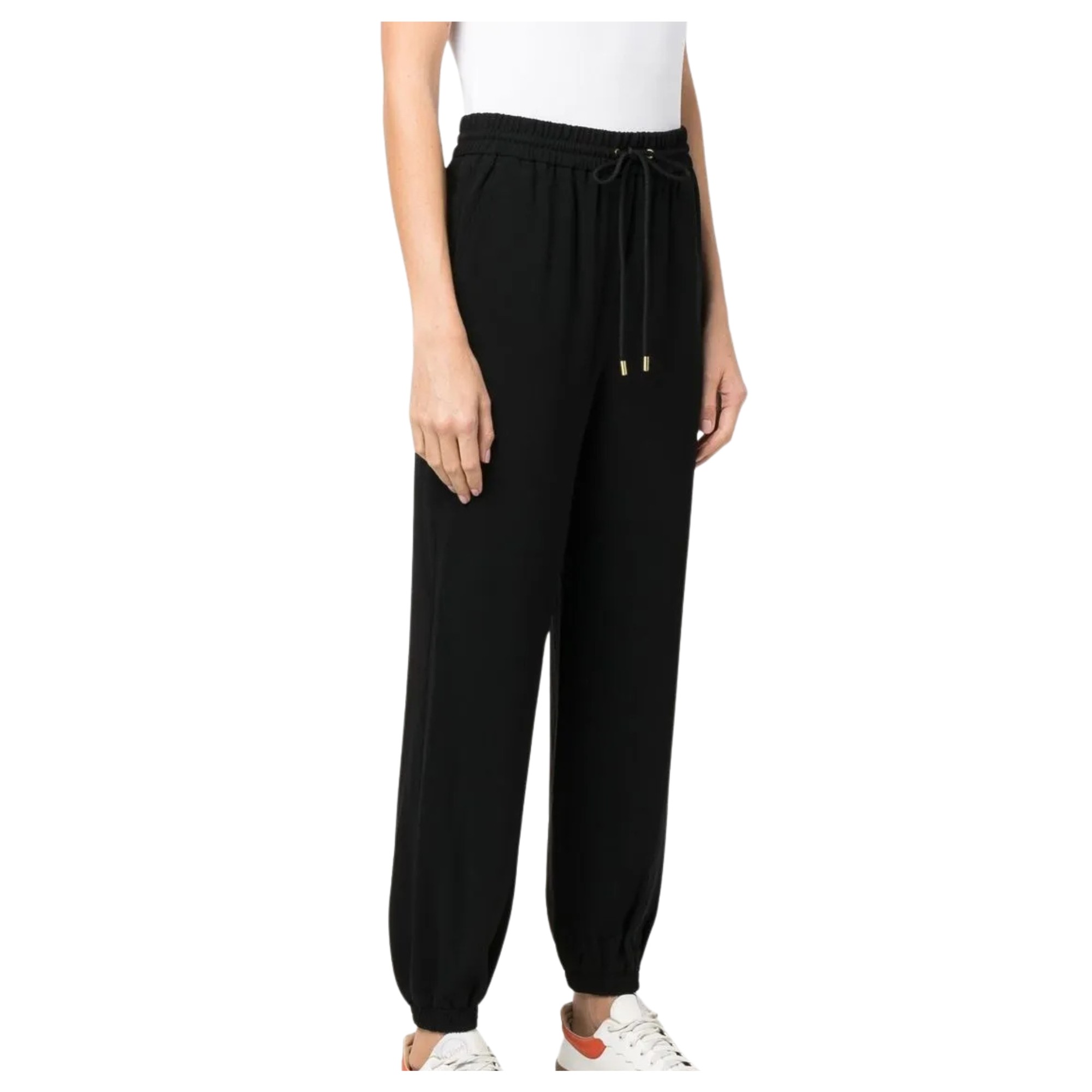 MICHAEL KORS Laisvalaikio kelnės moterims, Juoda, Pull on joggers 2