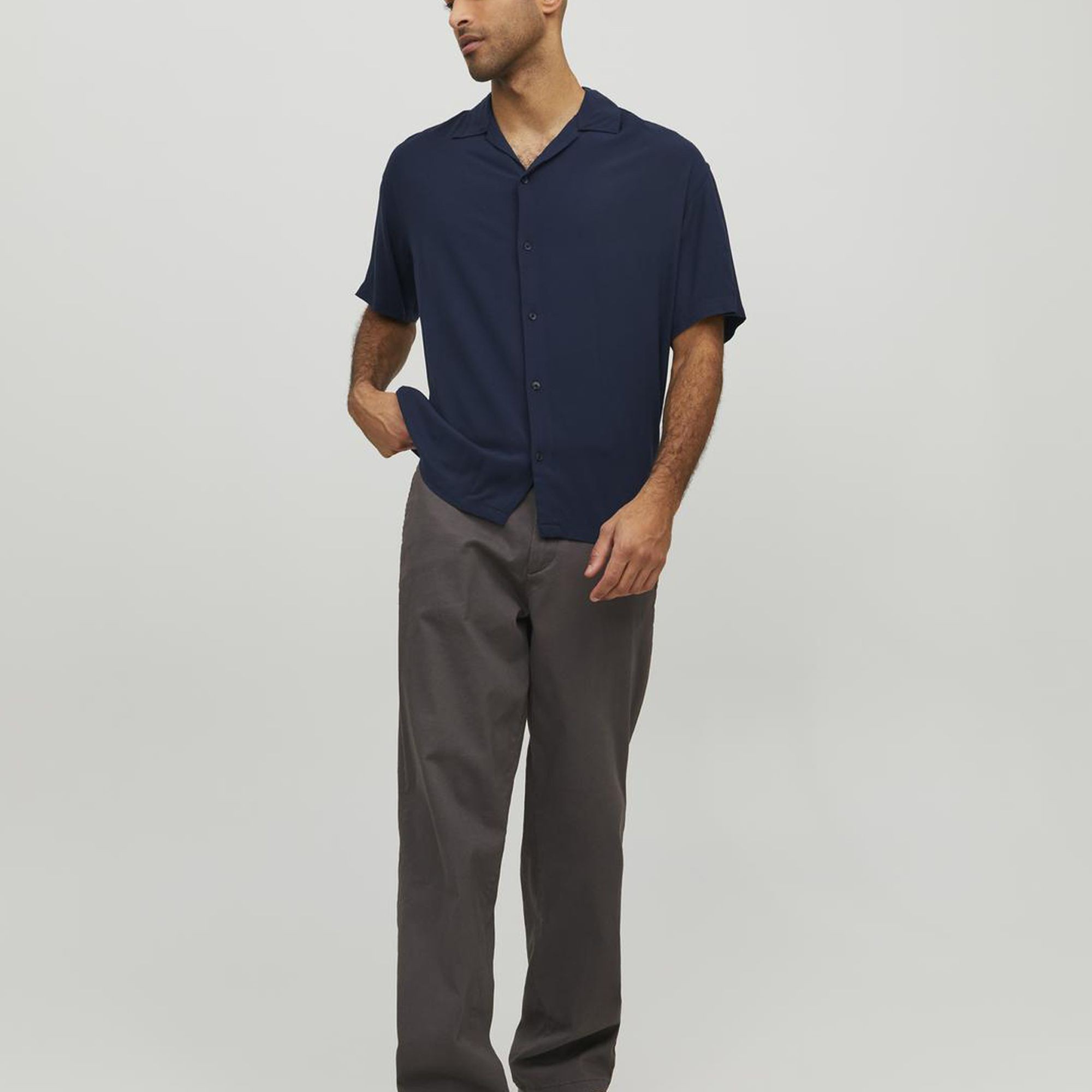 JACK & JONES Marškiniai vyrams, Navy Blazer, JJEJEFF RESORT SHIRT 3