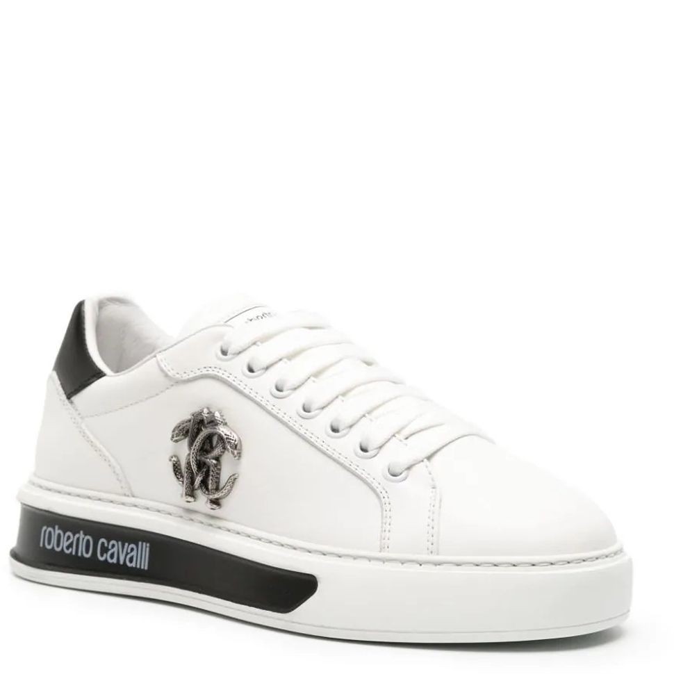 ROBERTO CAVALLI Laisvalaikio bateliai moterims, Balta, Sneakers 1