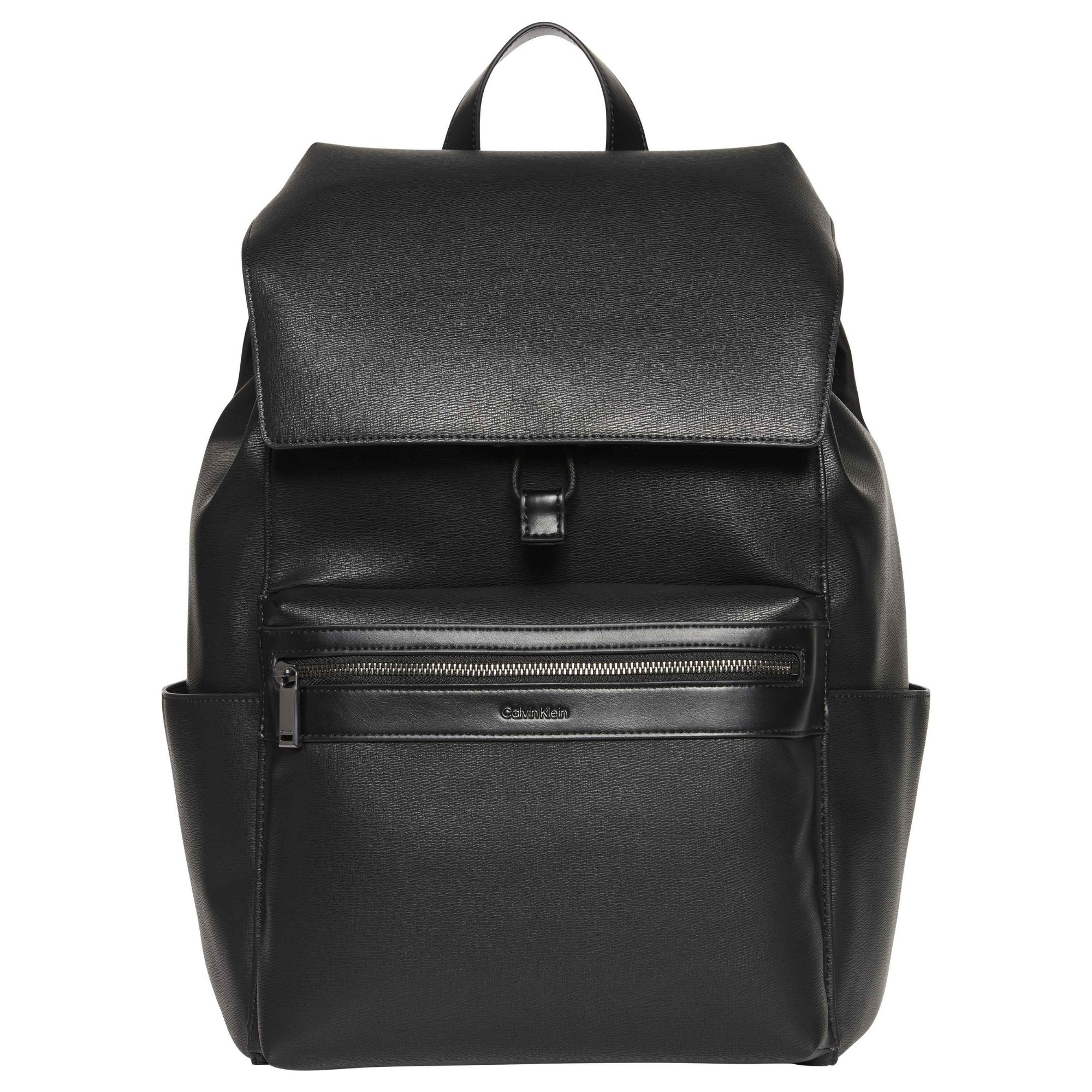 CALVIN KLEIN Kuprinė vyrams, Juoda, zip flap backpack 1