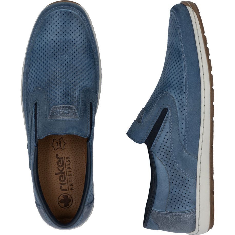 RIEKER Loaferiai vyrams, Mėlyna, Loafers 8
