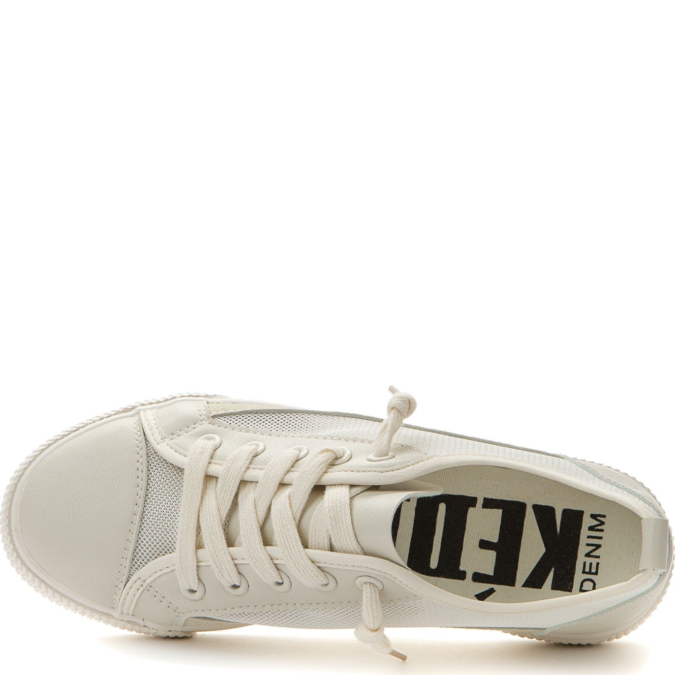KEDDO DENIM Sportbačiai moterims, Smėlio, SNEAKERS 4