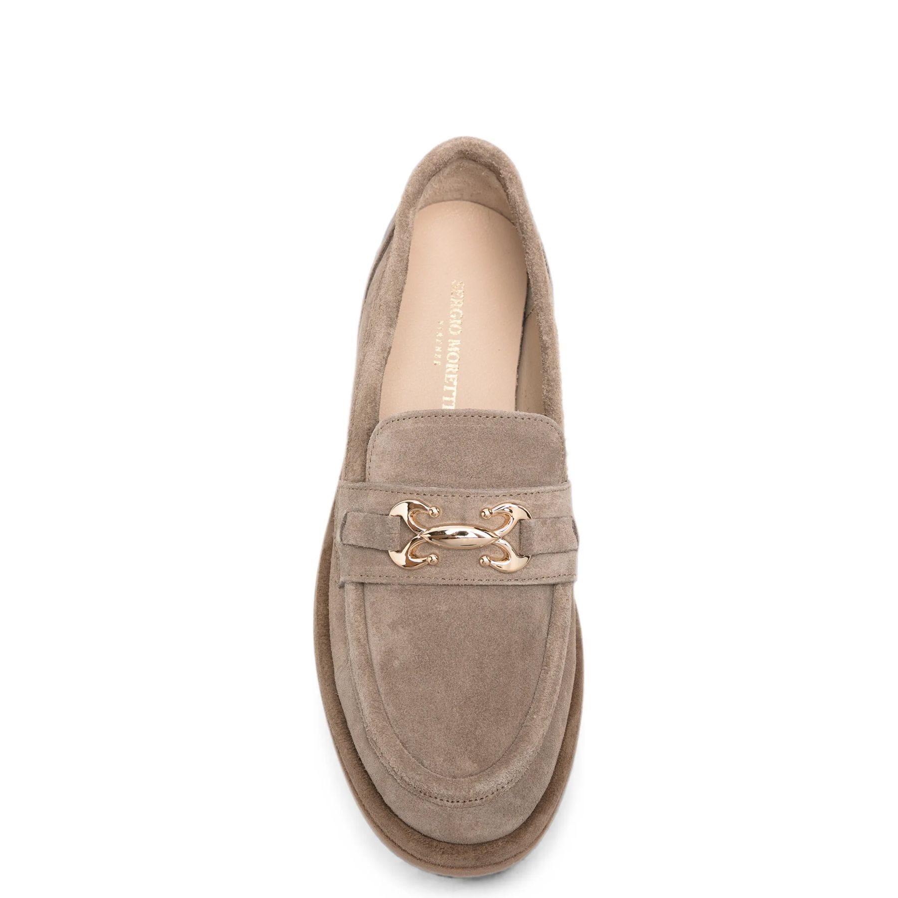 SERGIO MORETTI Loaferiai moterims, Smėlio, Loafers, smr6608-26119bei 4