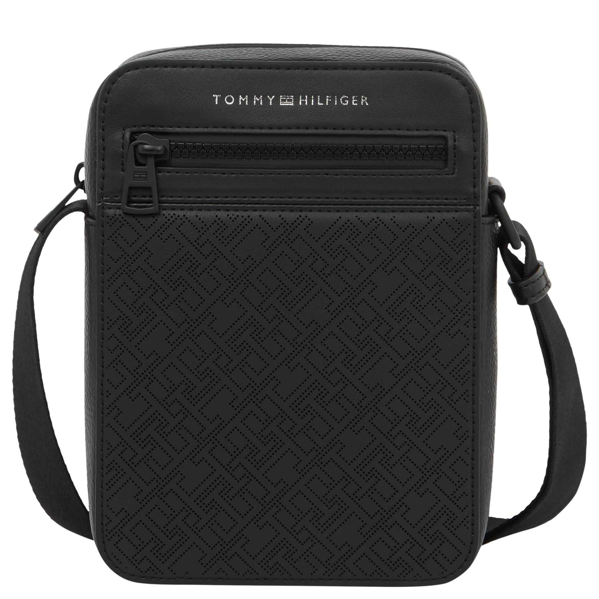 TOMMY HILFIGER Rankinė per petį vyrams, Juoda, TH monogram mini reporter 1