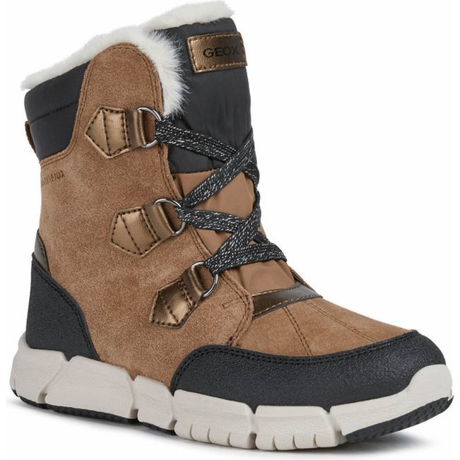 GEOX Aulinukai mergaitėms, Ruda, FLEXYPER ABX BOOTIES 1